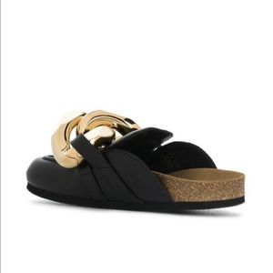 J.W. Anderson. Black chain loafer mule slides. EU size 40. Brand New.